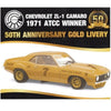 Classic Carlectables 18770 1/18 Chevrolet ZL-1 Camaro 1971 ATCC Winner 50th Anniversary Gold Livery
