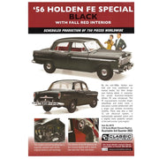 Classic Carlectables 18772 1/18 1956 Holden FE Special Black With Fall Red Interior