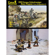 Caesar Miniatures 1/72 WWII German Fallschirmjager Heavy Weapons 7.5cm Leichtgeschutz 40
