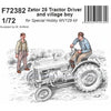 CMK F72382 1/72 Zetor 25 Tractor Driver and village boy