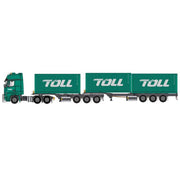 Cooee 1/50 2019 Toll Mercedes MP04 Prime Mover with B Double Dual Toll Container Loads