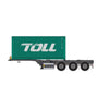 Road Ragers1/50 2019 Toll Mercedes MP04 Prime Mover with B Double Dual Toll Container Loads
