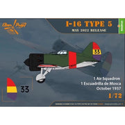 Clear Prop Models 72023 1/72 Polikarpov I-16 Type 5 In the Sky of Spain Starter Kit
