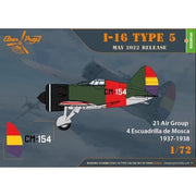 Clear Prop Models 72023 1/72 Polikarpov I-16 Type 5 In the Sky of Spain Starter Kit