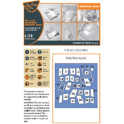 Clear Prop Models A72015 1/72 UH-2 A/B Seasprite Painting Mask Plastic Accessories Set