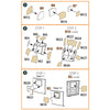 Clear Prop Models A72015 1/72 UH-2 A/B Seasprite Painting Mask Plastic Accessories Set