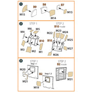 Clear Prop Models A72015 1/72 UH-2 A/B Seasprite Painting Mask Plastic Accessories Set