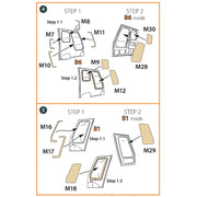 Clear Prop Models A72015 1/72 UH-2 A/B Seasprite Painting Mask Plastic Accessories Set