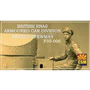 Copper State Models F35-006 1/35 British RNAS Armoured Car Division Seated Crewman Plastic Model Kit