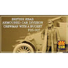 Copper State Models F35-007 1/35 British RNAS Armoured Car Division Crewman with Bucket Plastic Model Kit