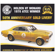 Classic Carlectables 1/18 Holden HT Monaro 1970 ATCC Winner 50th Anniversary Gold Livery