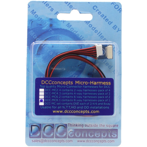 DCC Concepts DCC-MC8.1 Micro-Connectors 1 Set of 8-way – Metro Hobbies