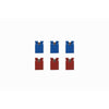 DCC Concepts DCD-HDR.6 6 Spare ABC Board Headers 3x Blue, 3x Red