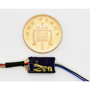 DCC Concepts DCD-ZN8H.nano Zen Blue + Decoder 8 Pin Nano Wired 2 Function