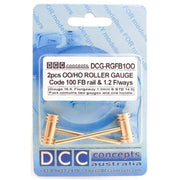 DCC Concepts DCG-RGFB100 Roller Gauge (w/handle) FB - OO/HO C100 (Standard) 16.5mm (2 Pack)