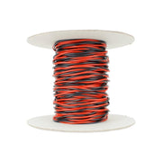 DCC Concepts DCW-TW25-1.5 Wire Twisted Bus 25m of 1.5mm (15g) - Twin Red/Black