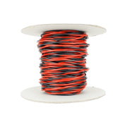 DCC Concepts DCW-TW25-2.5 Wire Twisted Bus 25m of 2.5mm (13g) - Twin Red/Black