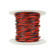 DCC Concepts DCW-TW50-1.5 Wire Twisted Bus 50m of 1.5mm (15g) - Twin Red/Black