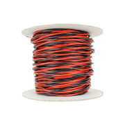 DCC Concepts DCW-TW50-2.5 Wire Twisted Bus 50m of 2.5mm (13g) - Twin Red/Black