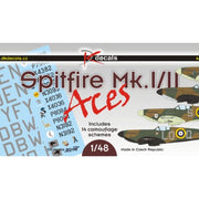DK Decals 48018 1/48 Supermarine Spitfire Mk.I/II Aces