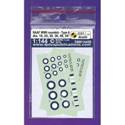 Mark One Decals 14456 1/144 RAAF WWII roundels Type A thin ring+