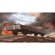 Dragon 6085 1/35 German Railway Flatbed Typ Ommr 2 Axle With MG Crew