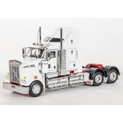 Drake Collectibles Z01552 1/50 Kenworth T909 White/Red Flaring and Aero Kit Diecast Truck