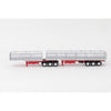 Drake Collectibles ZT09125 1/50 Freighter Flat Tops White/Red Diecast Trailer