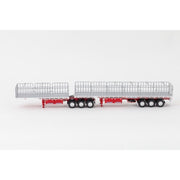 Drake Collectibles ZT09125 1/50 Freighter Flat Tops White/Red Diecast Trailer