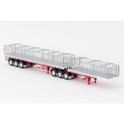 Drake Collectibles ZT09125 1/50 Freighter Flat Tops White/Red Diecast Trailer