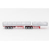 Drake Collectibles ZT09125 1/50 Freighter Flat Tops White/Red Diecast Trailer