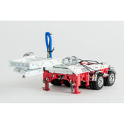 Drake Collectibles ZT09168 1/50 Red and White 2x8 Diecast Dolly