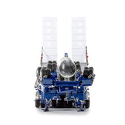 Drake Collectibles ZT09238 1/50 Metallic Blue 2x8 Dolly and 5x8 Dropdeck Swingwing Diecast Trailer