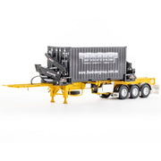 Drake Collectibles ZT09249 1/50 BoxLoader Diecast Container with Trailer Yellow