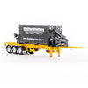 Drake Collectibles ZT09249 1/50 BoXLoader Diecast Container with Trailer Yellow