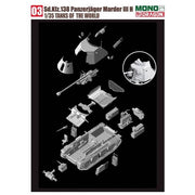 Mono X Dragon 003 1/35 Sd.Kfz.138 Panzerjager Marder III H With Interior