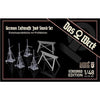 Das Werk 48001 1/48 Luftwaffe Jack Stand Set Einheitsspindelbocke Plastic Model Kit