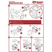 Doozy Dz037 1/24 Wooden Box Auto Arts