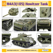 Dragon 75046 1/6 scale M4A3(105) Howitzer Tank