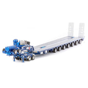 Drake Collectibles ZT09076 1/50 7x8 Steerable Metallic Blue Trailer with 2x8 Dolly