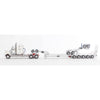 Drake ZT09224 1/50 Kenworth T900 White/Red with Drake 2x8 Dolly and 5x8 Swinging Trailer