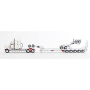 Drake ZT09224 1/50 Kenworth T900 White/Red with Drake 2x8 Dolly and 5x8 Swinging Trailer