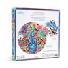 eeBoo Birds and Flowers Round 500pc Jigsaw Puzzle