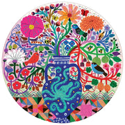 eeBoo Birds and Flowers Round 500pc Jigsaw Puzzle