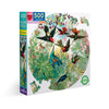 eeBoo Hummingbirds Round 500pc Jigsaw Puzzle