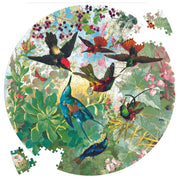 eeBoo Hummingbirds Round 500pc Jigsaw Puzzle