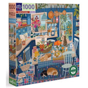 eeBoo Blue Kitchen 1000pc Jigsaw Puzzle