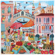 eeBoo Venice Market 1000pc Jigsaw Puzzle