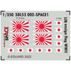 Eduard 3DL53003 1/350 IJN ensign flag WWII SPACE Decal Set