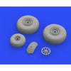 Eduard 632149 1/32 B-24 Wheels 9 Spoke Front Wheel for Hobby Boss Kit
